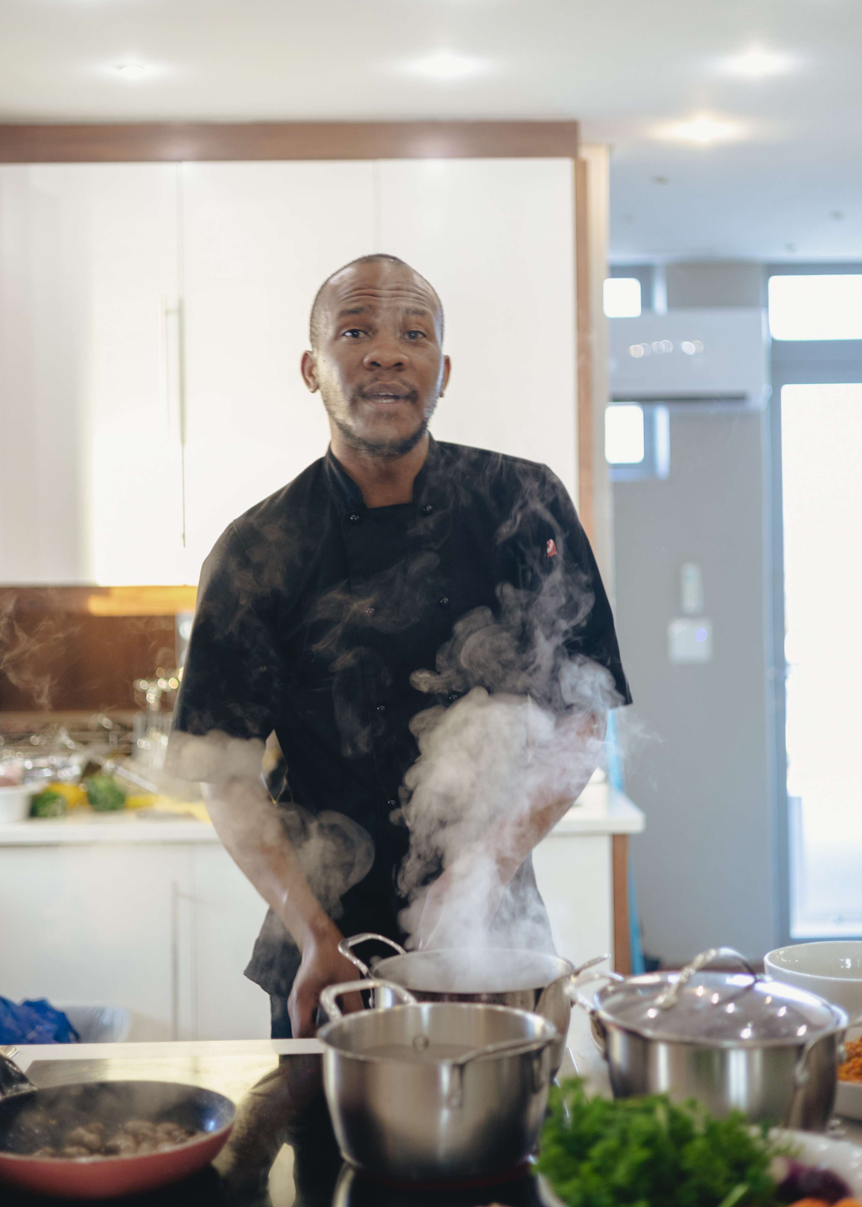 Chef Floyd in his kitchen